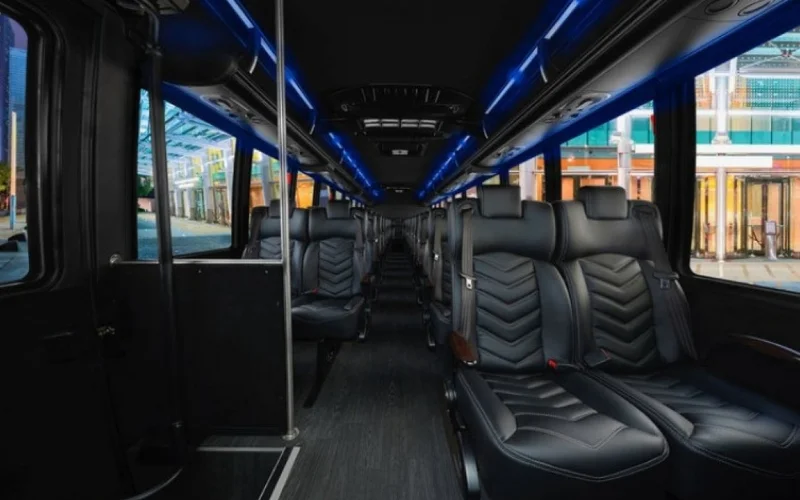 23-passenger Luxury Mini Coach seating