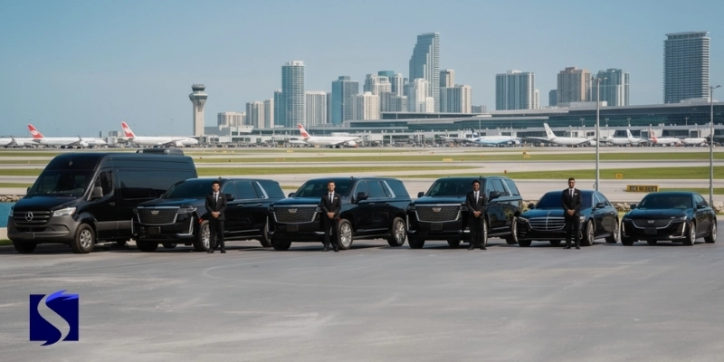 luxury vehicle fleet with chauffeurs at miami airport luxury vehicle fleet with chauffeurs at miami airport